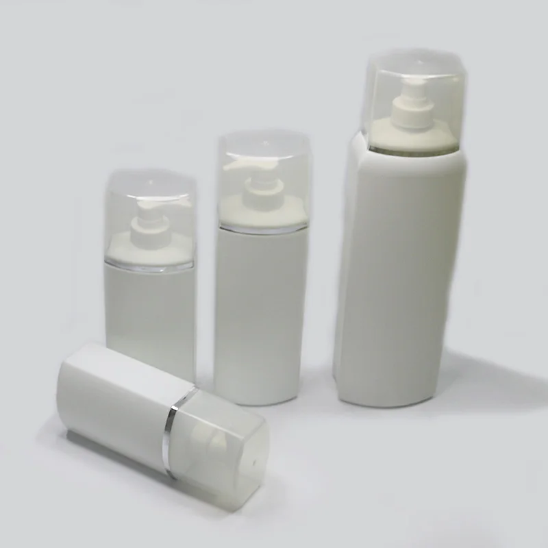 Wholesale 300ml 500ml 1000ml large empty customized matte white HDPE plastic bottle with treatment pump for shampoo lotion gel