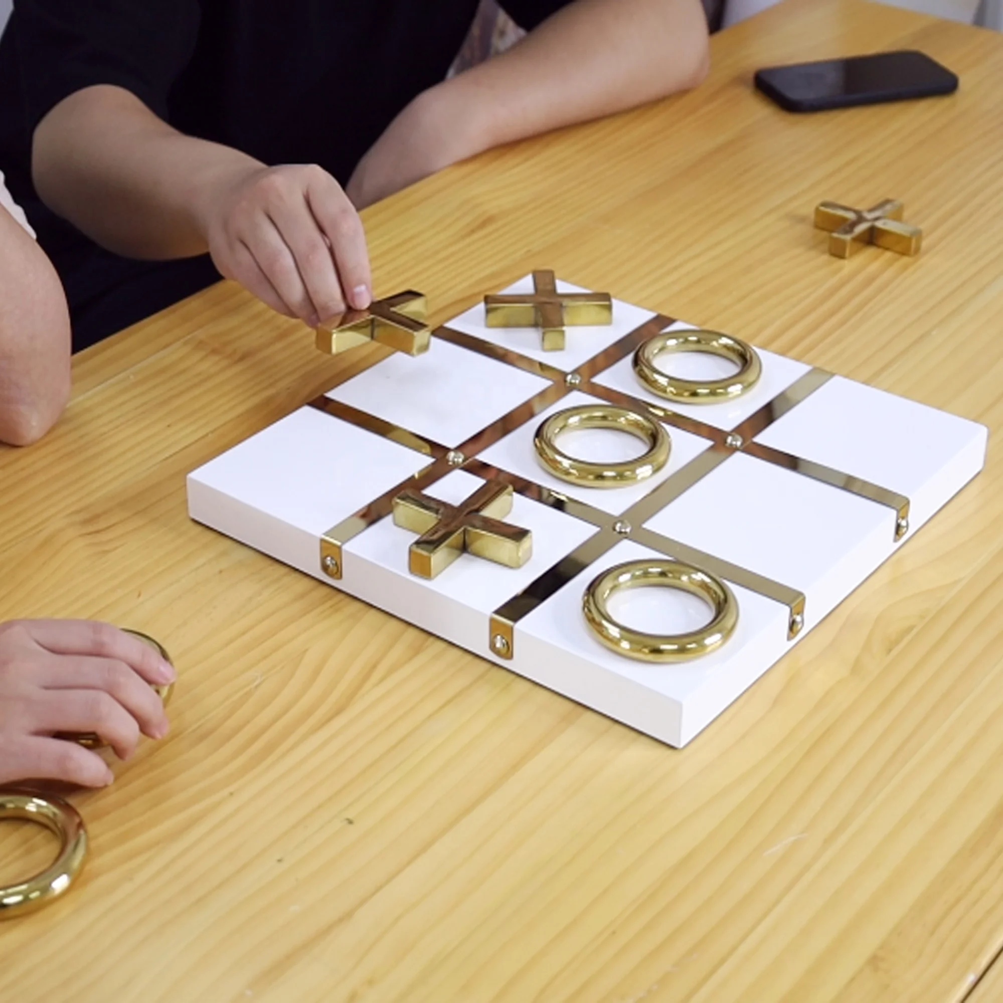 EASTOMMY ET-230344 Tic Tac Toe Board Game, Indood toys, Family Home Decorations for Children and Adult Family