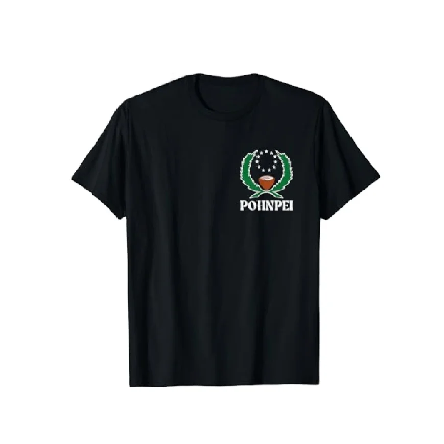 Custom Printing Micronesia Pohnpei Flag T-Shirt