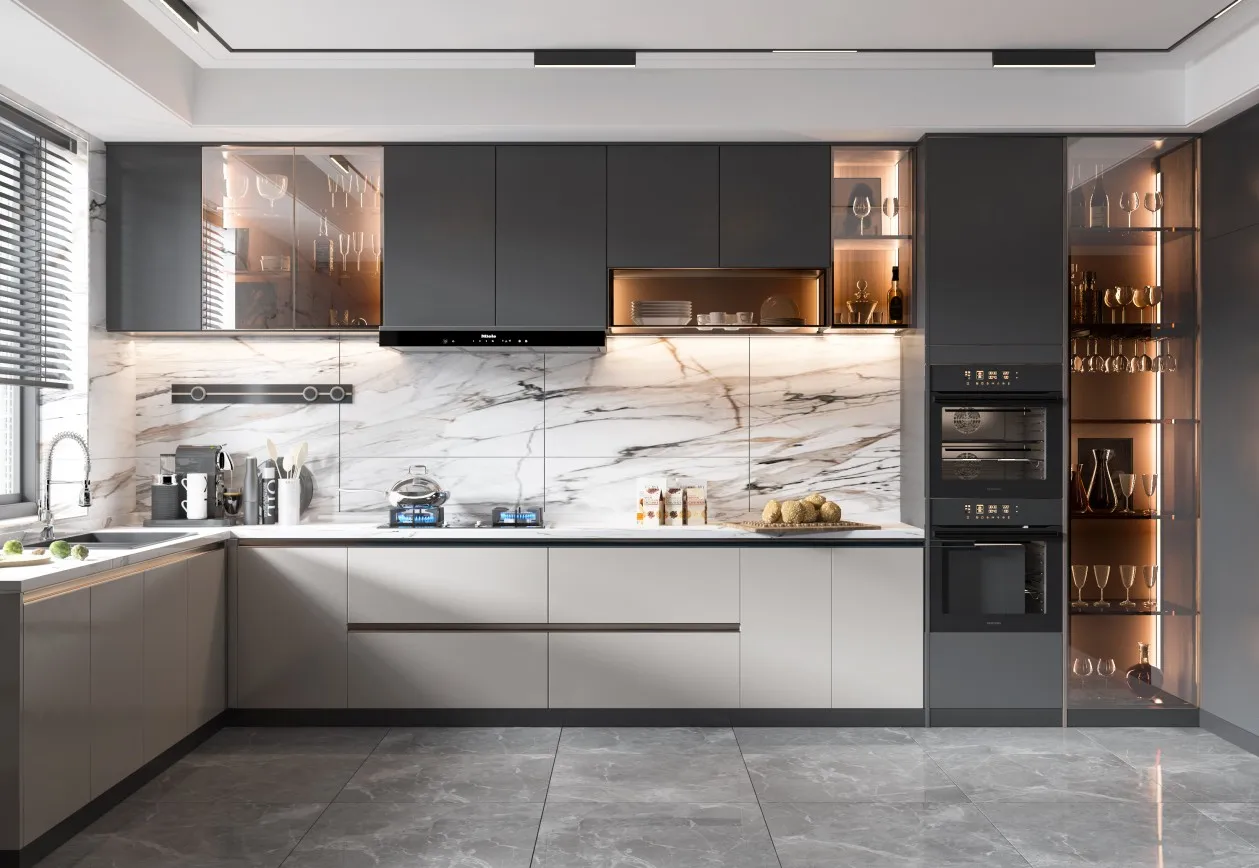 Minimalist Style Kitchen Cabinet for Storing and Organizing Cooking Utensils Perfect for Efficient Kitchen Operation