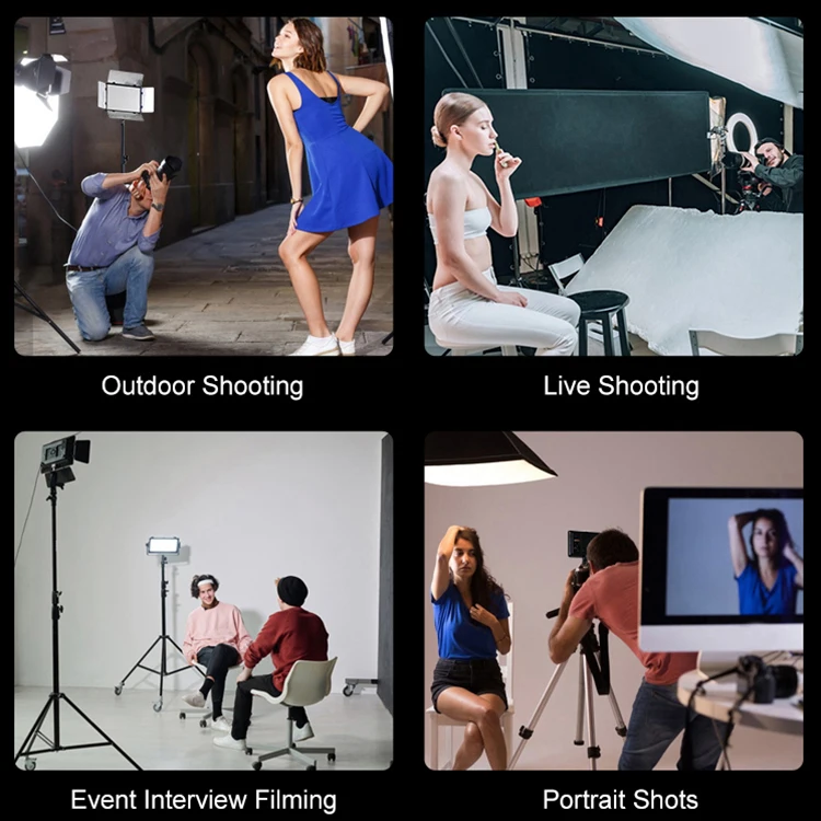 ZSYB Photographic Lighting P900 Rechargeable 50watt Professional Photography Led Flat Panel Video Light For Vlog YouTube tiktok