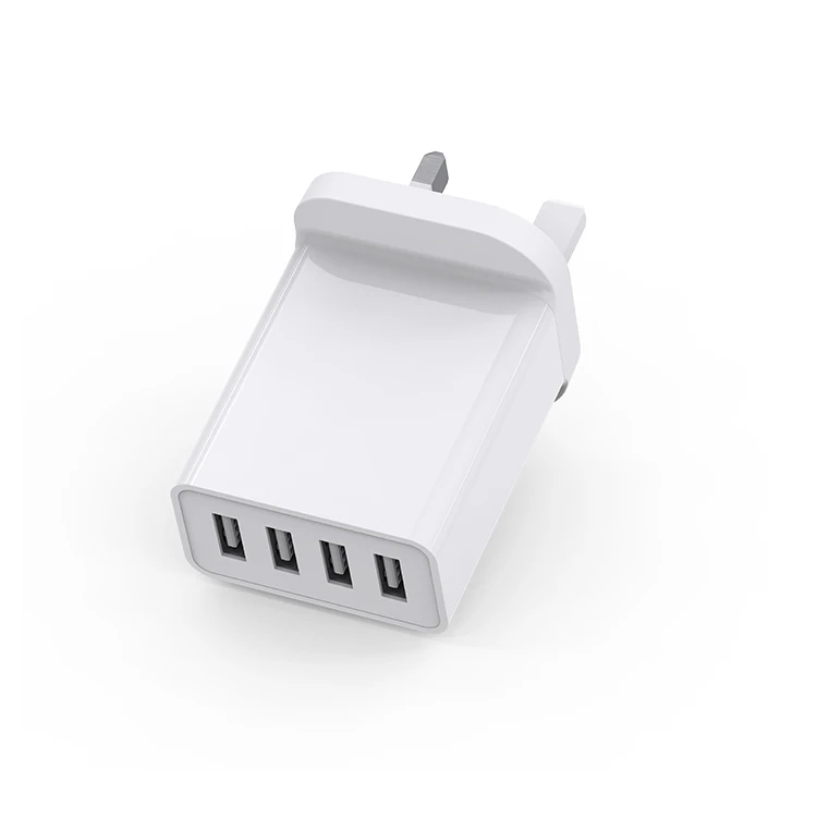  Высококачественное настенное зарядное устройство адаптер USB 4 порта вилка ЕС/США Быстрая зарядка 5А мобильный телефон для