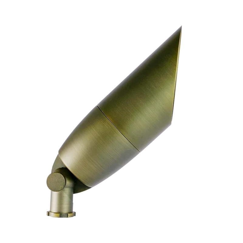 Mr16 12 Volt Low Voltage Die Cast Brass Walkway Light Fixture Yard Plants Light