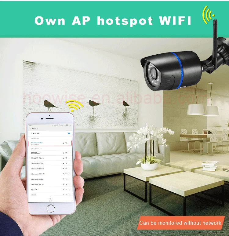 Hot selling HD 720P wireless wifi camera camera de surveillance wifi baby surveillance equipment