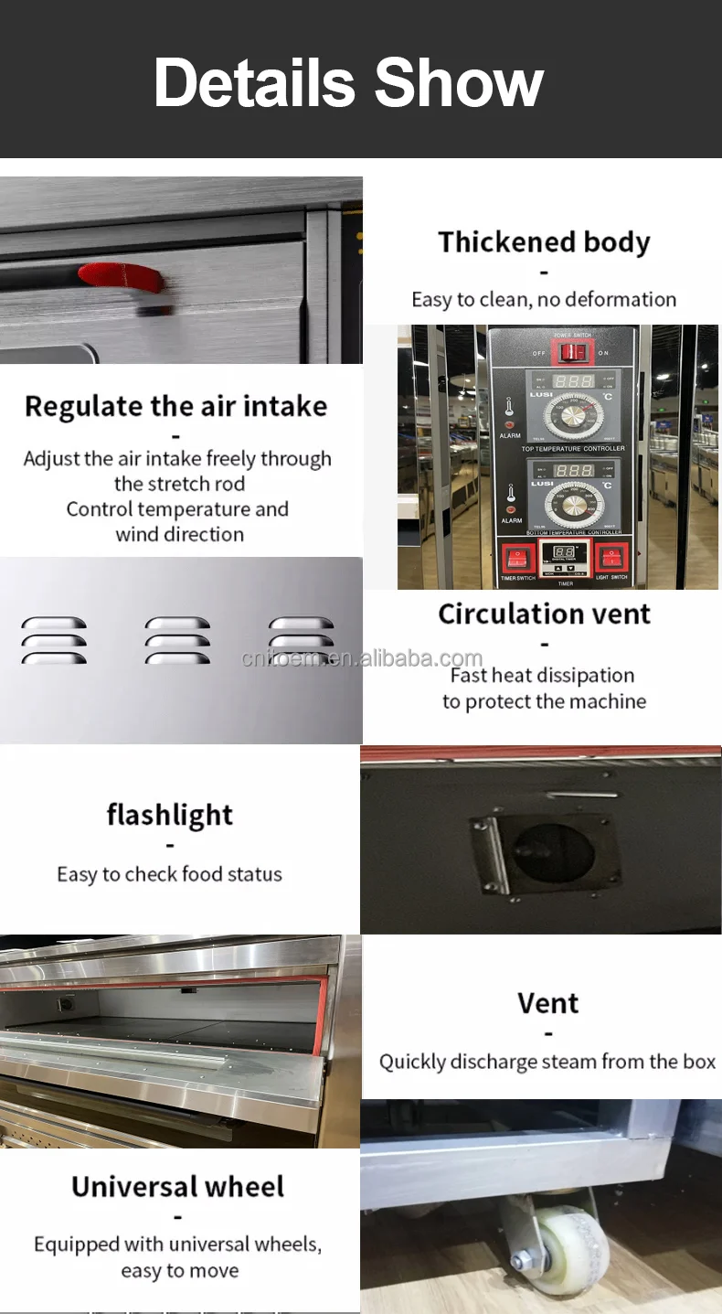 Commercial electrical baking oven with 3 decks Rotary Rack Pastry oven