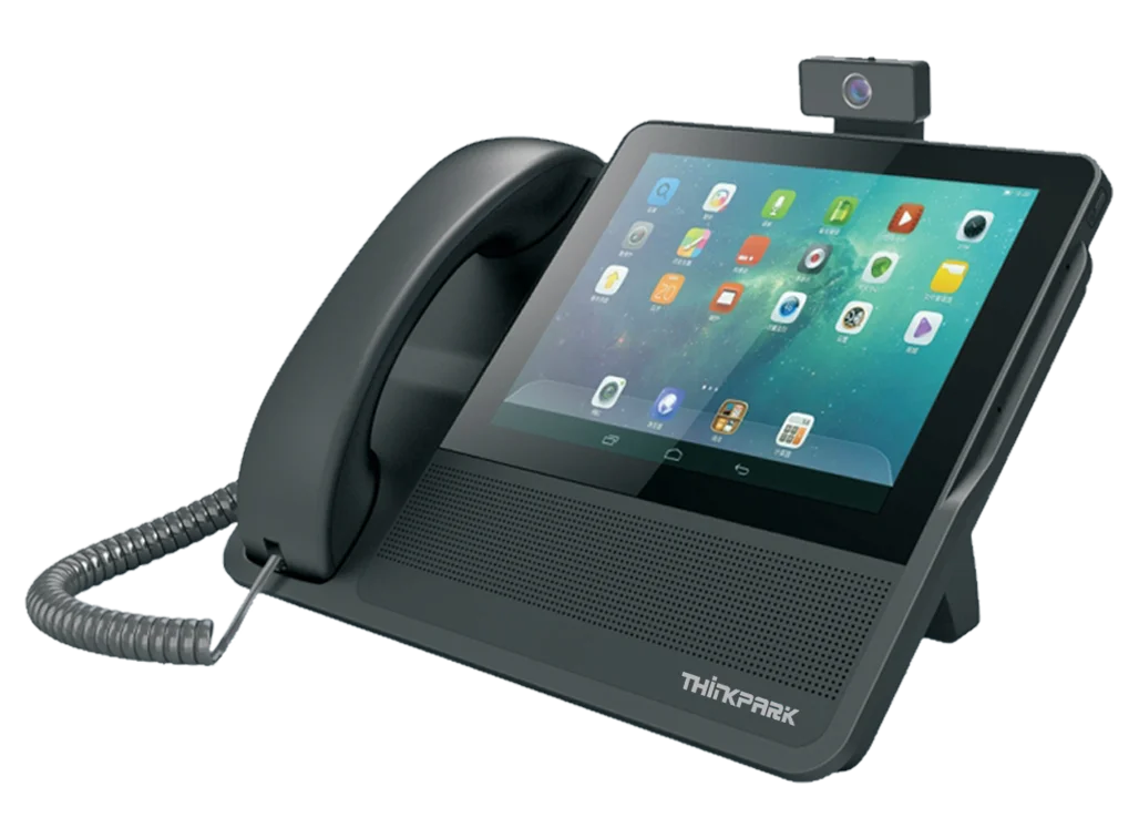  6 SIP линий 720P HD Android IP видео телефон с сенсорным