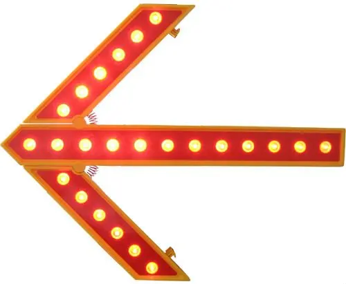 SUPER BRIGHTNESS ARROW SIGNAL WARNIGN LAMP W 25 PCS LED FOR TRUCK /ROAD SAFETY / BARRIER