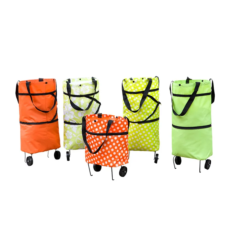 tug Shopping cart trolley wheels Oxford shopping trolley big wheels Foldable  Folding Trolley Shopping Bag Shopper grocery Bag