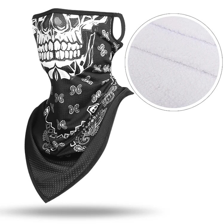 Маска Лыжная с черепом, призраком, клоуном на Хэллоуин, теплая велосипедная бандана для занятий спортом на открытом воздухе, маска-Балаклава для лица