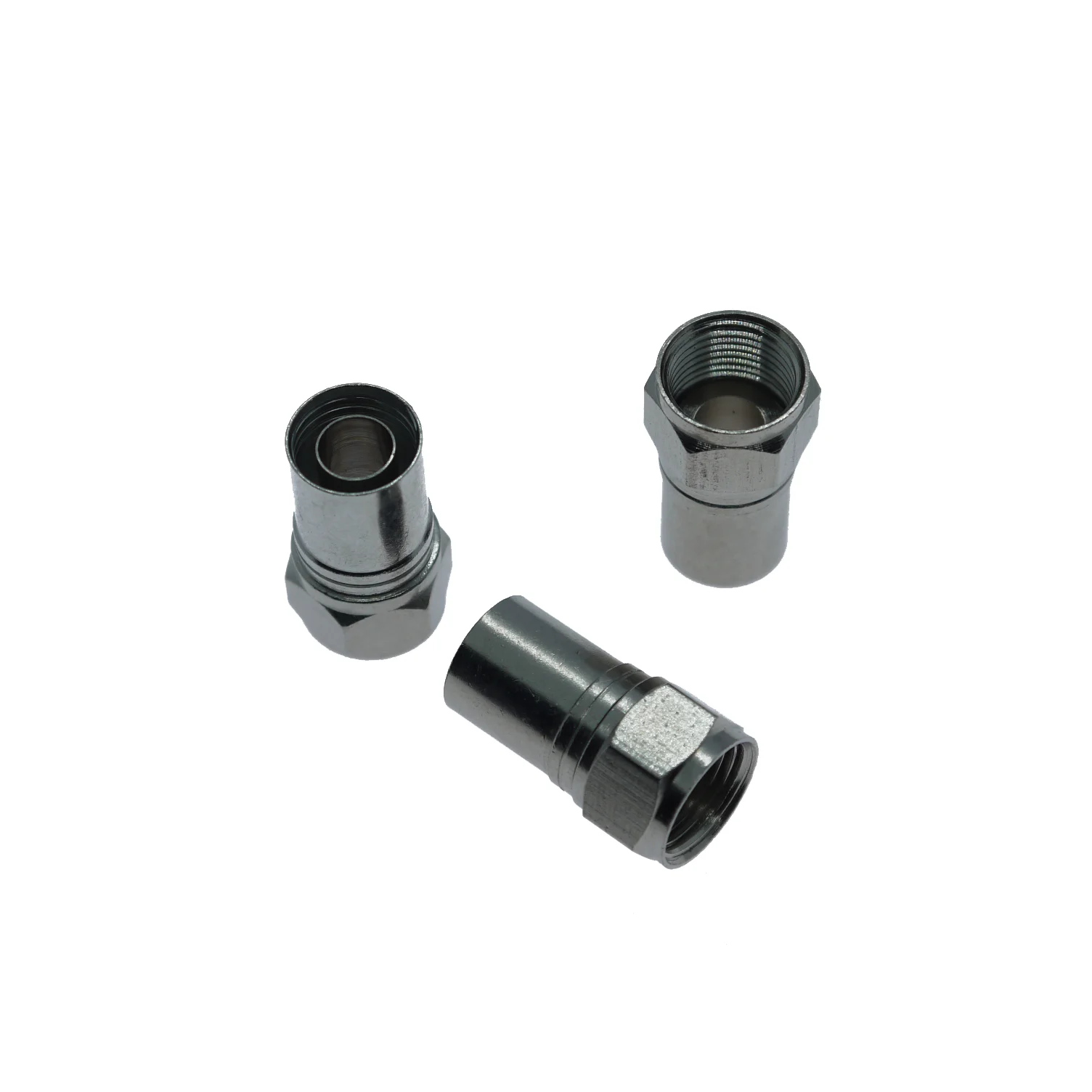 F Type Male Twist On Rg6 Cable Crimp Connector