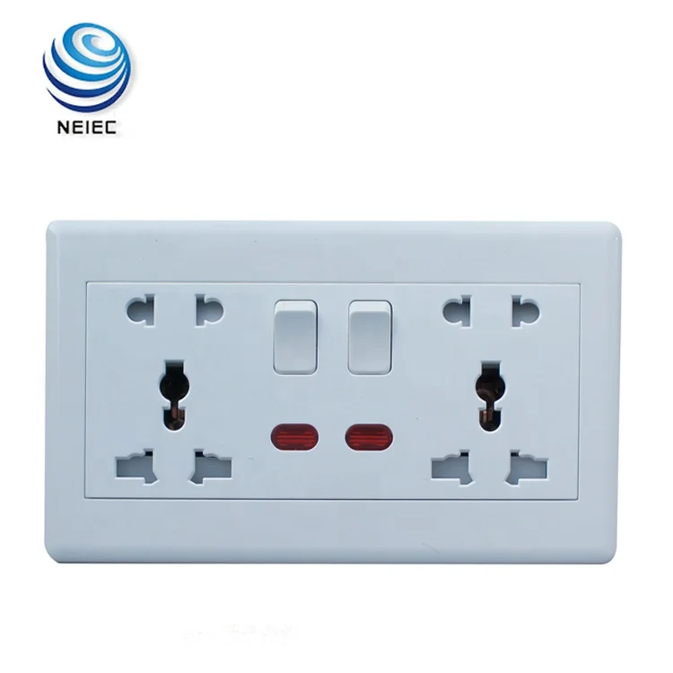 13A and 16A Multi function Electric switch and socket with Neon