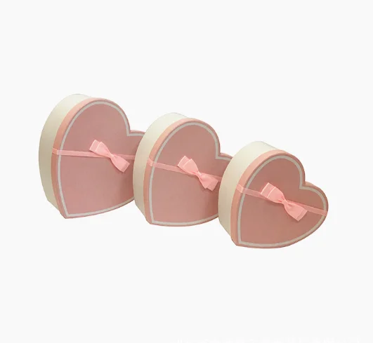 Heart Shape Corrugated Kraft Paper Tube Gift Box Biodegradable Eco-Friendly Packaging for Wigs Lipstick Eyelash