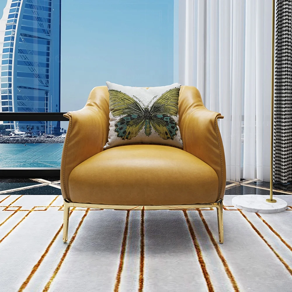 Modern single sofa chair high quality soft leather sofa chair lazy boy soda chair