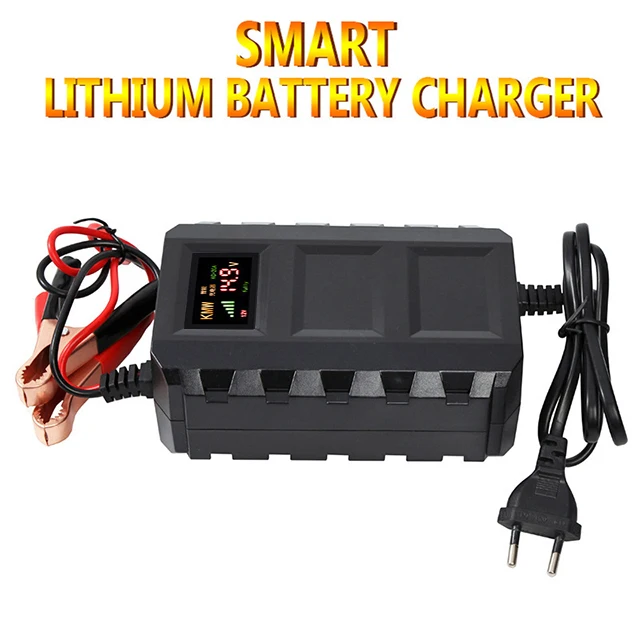  Pulse Repair Lead acid Battery Charger 12V 6A10A motorcycle car battery charger temperature control compensation