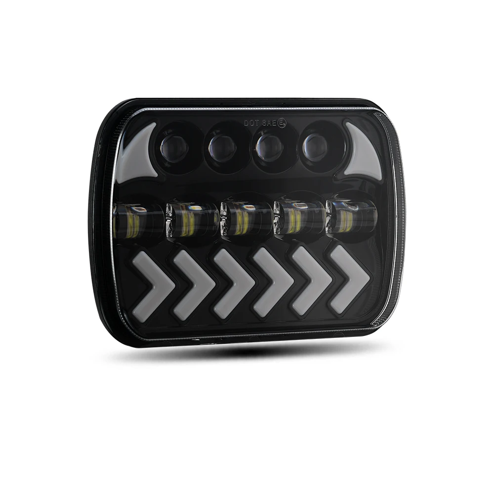 OEM ODE LED headlight for car offroad square 12v 45W led headlights car turning light