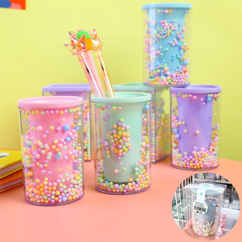 Creative Makeup Brush Holder Pen Vase Pencil Pot Tidy Stationery Desk Container