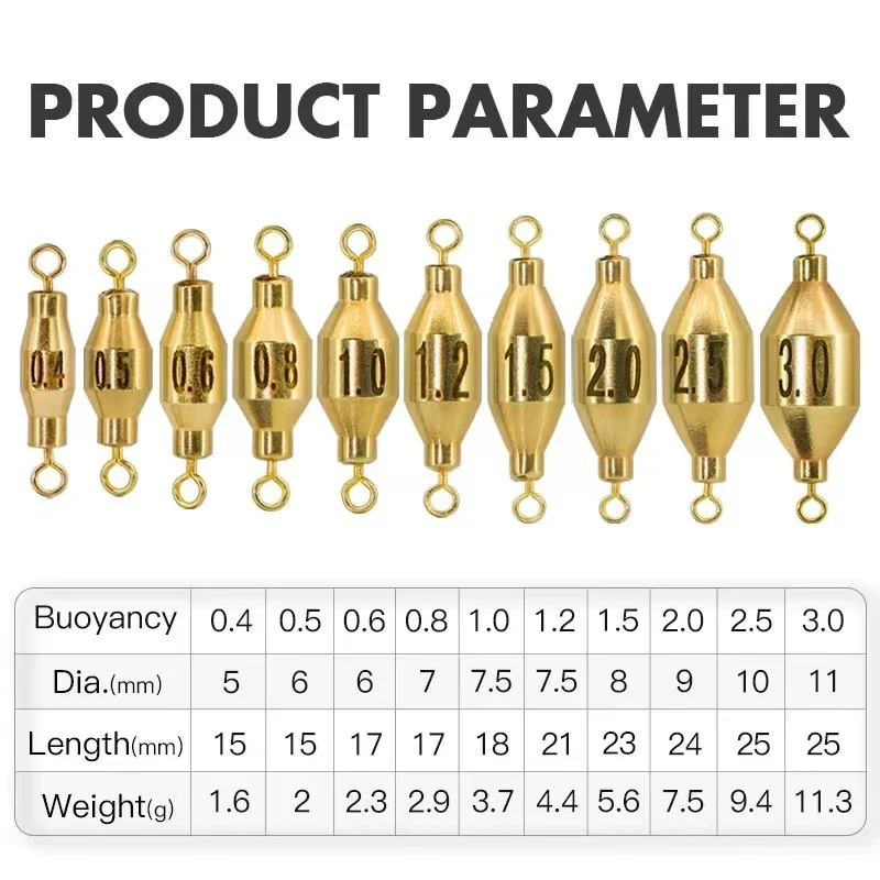 High Quality Fishing Sinkers Brass Bullet Sinker Weight Fast Sinking For Rig Bass Fishing Accessory Lead Sinkers