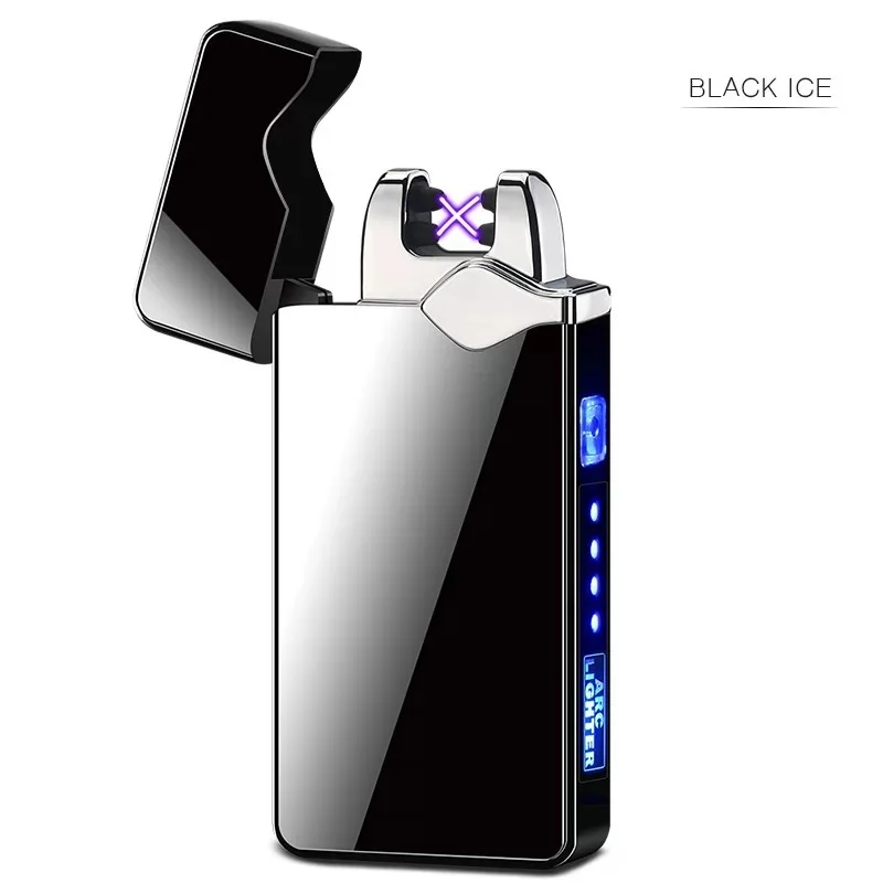 Touch Screen Electric Lighter Windproof usb Arc Lighter with usb cable rechargeable Lighter
