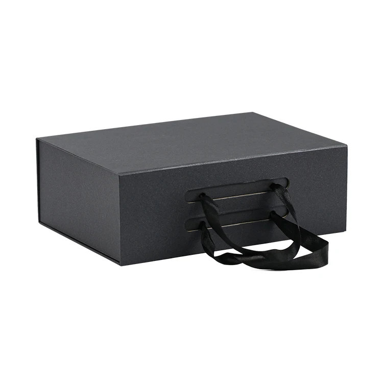 Роскошная картонная одежда на заказ подарок черная упаковочная коробка