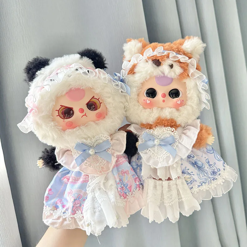 Only clothing 20cm Baby Three v.3 Cute Series Plush Doll Clothes Small Sea Daughter Skirt