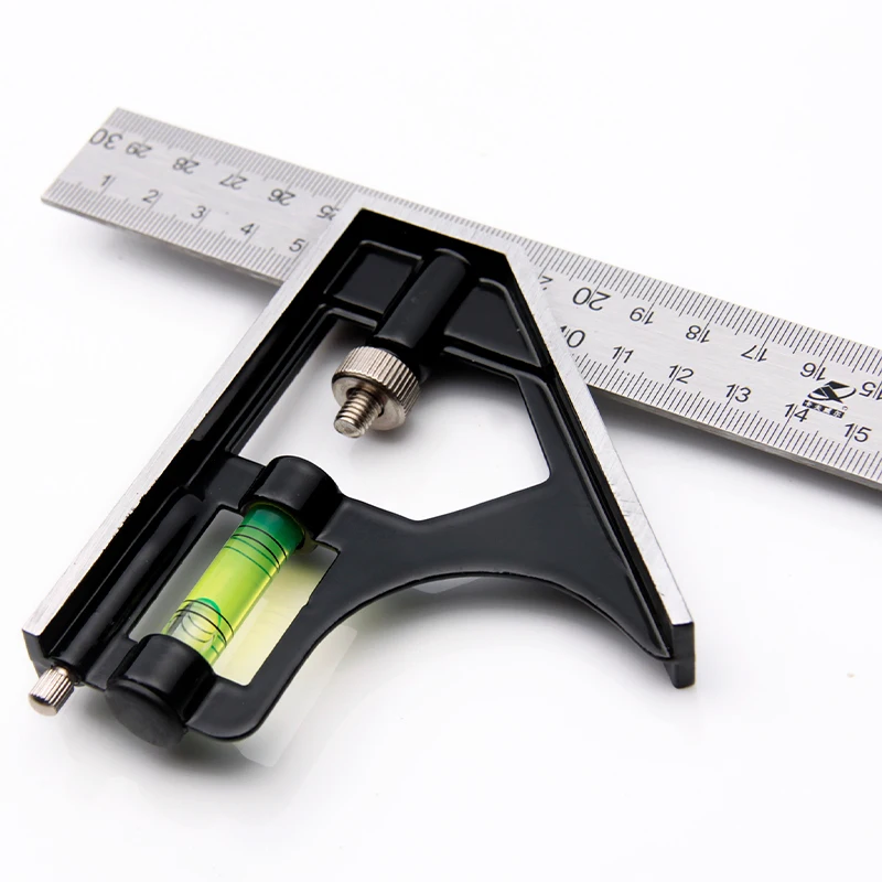 KAFUWELL RC8300A 300mm Stainless Steel Combined Movable Square Horizontal Movement 45 Degree Right Angle Square