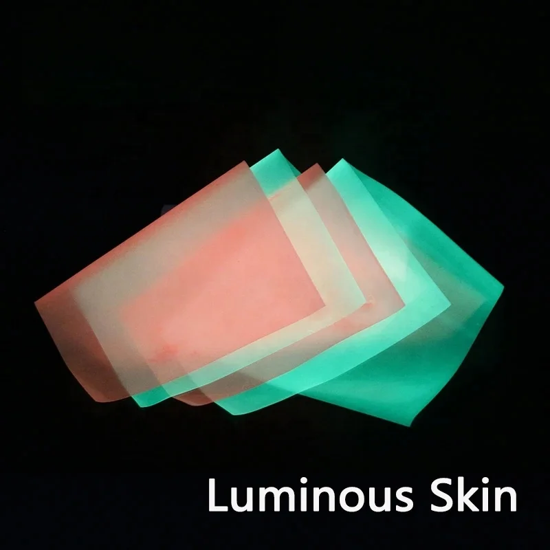 Glow Sabiki Rig UV luminous thin skin film croaker mackerel seafishing lure krill shrimp back DIY fly tying materials