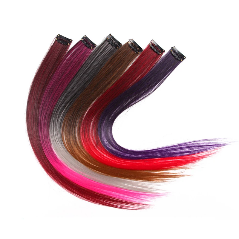 
Luxury straight curly colored hair extensions clips 20 inches human hairpiece for women 