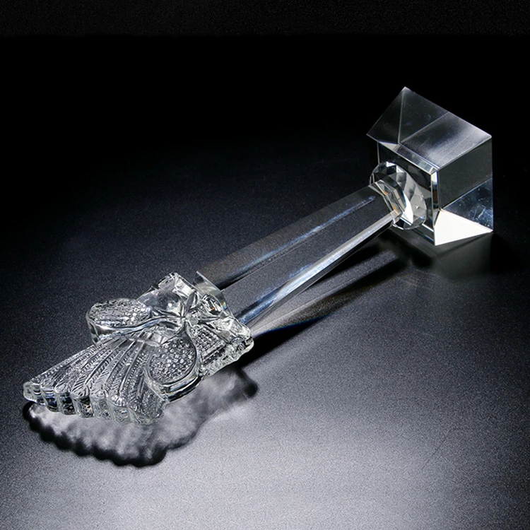 k9 2d engraved tennis crystal badminton trophy award