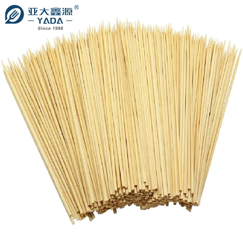 Yada Disposable Natural BBQ Skewer 8 Inch Round Roasting Bamboo Sticks for BBQ Camping  3.0x200mm