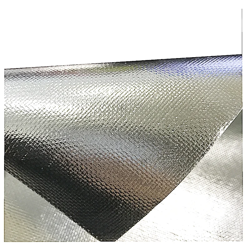Fire Resistant Cloth Double Sided Aluminum Foil Fabric Glass Fiber Cloth Coated for fireproof