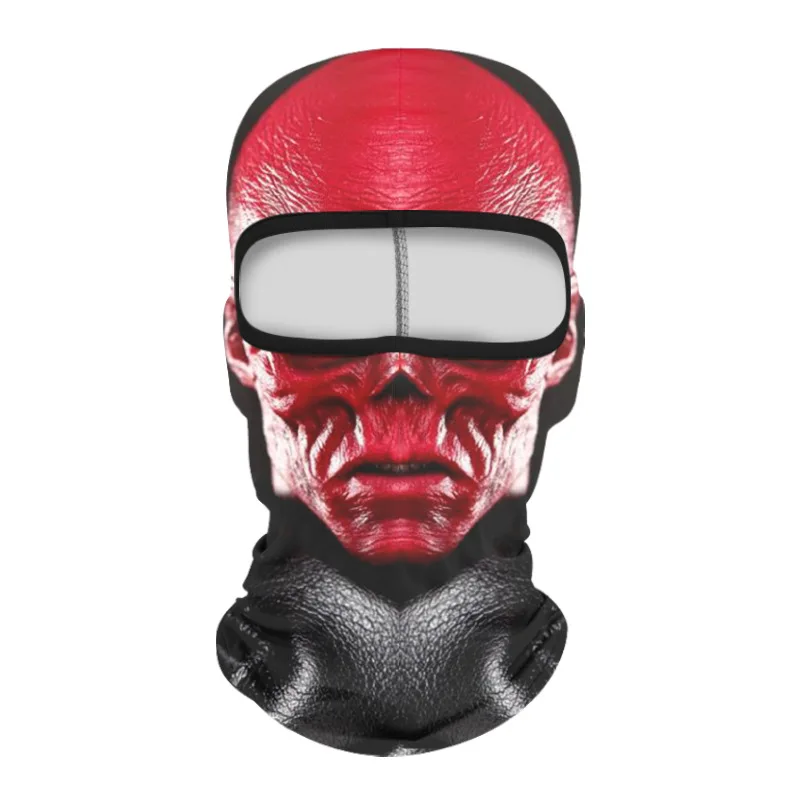 Summer sunscreen riding mask motorcycle hood hat outdoor breathable printed facemask