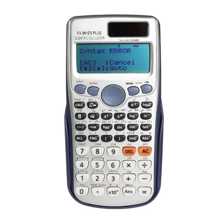 High School Dual Power Multi-Function Examination 417 Function 2 Lines LCD Digital Scientific Calculator