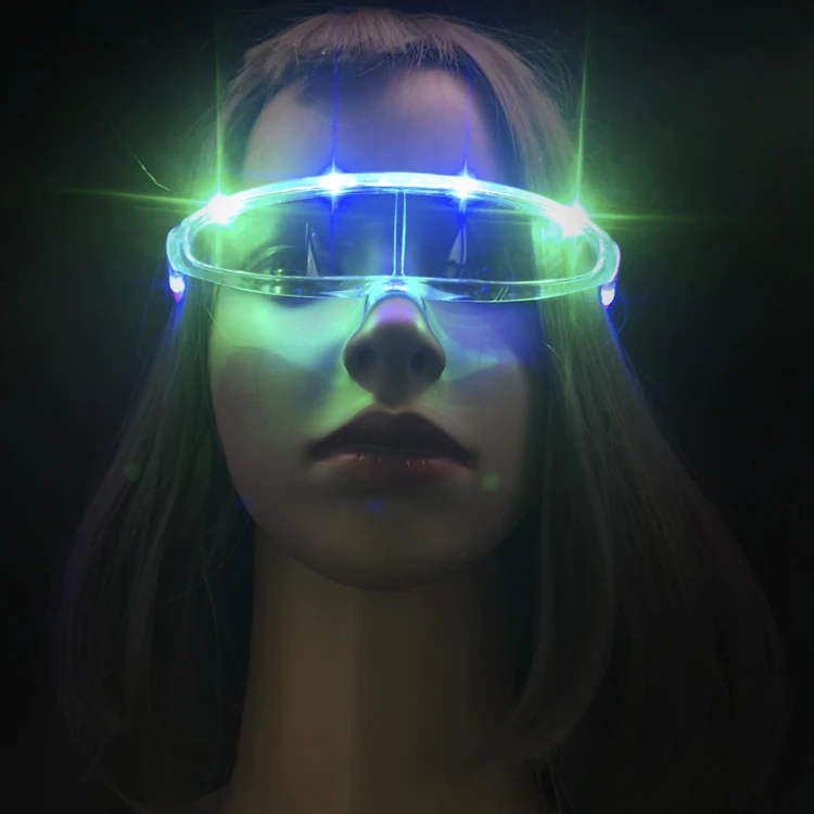 Futuristic LED Sunglasses party glasses glow in the dark