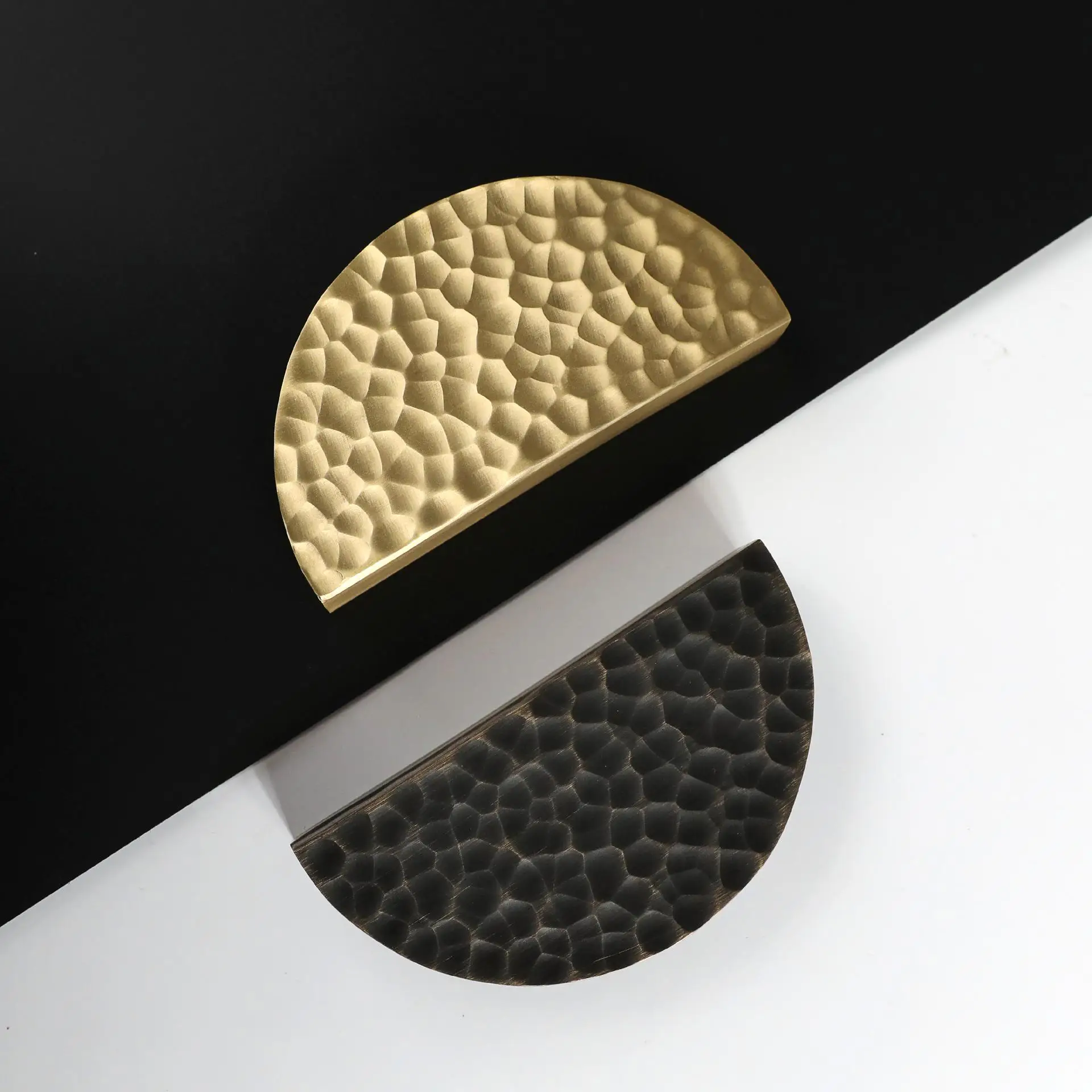 Maxery Semi-circular Cabinet Handle Hammered Furniture Hardware Pull Customizable Furniture Hardware for Home Hotel