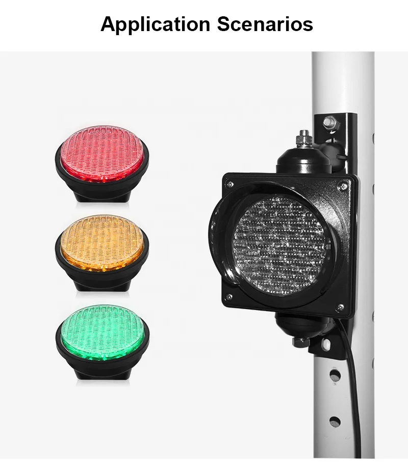 Mini 100mm  red stop led signal lights for road safety