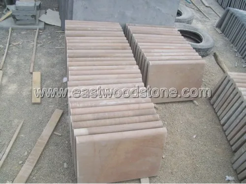 yellow sandstone pool edge