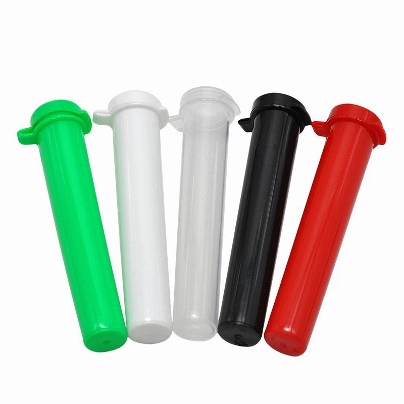 
Custom Joint Blunt Tube For Smoking 98 mm Plastic Pre Rolled Container For Cigarette with child proof screw cap 