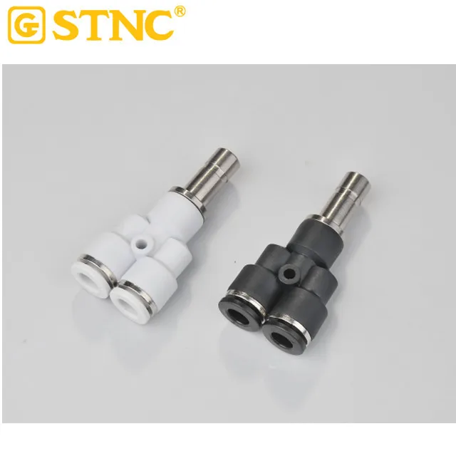 STNC Hot Sales YPWJ Series Grey White Plug-In Reducer Y Push In One Touch Quick Connector Fitting For Pneumatic Parts