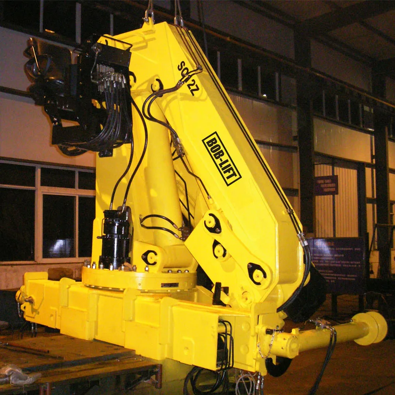 12 Ton Hydraulic Crane Remote Control Truck Mounted crane Knuckle Boom Portable Lift Crane for Sale SQ12ZA3