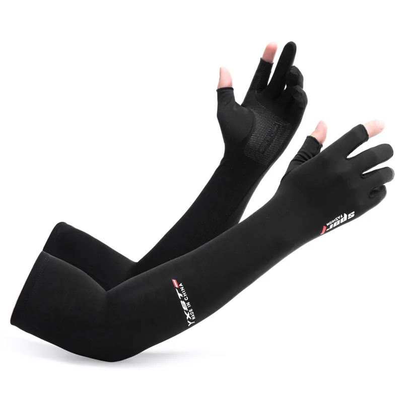 Anti sun hands gloves summer fashion arm sleeves outdoor fishing cycling hand gloves ice silk