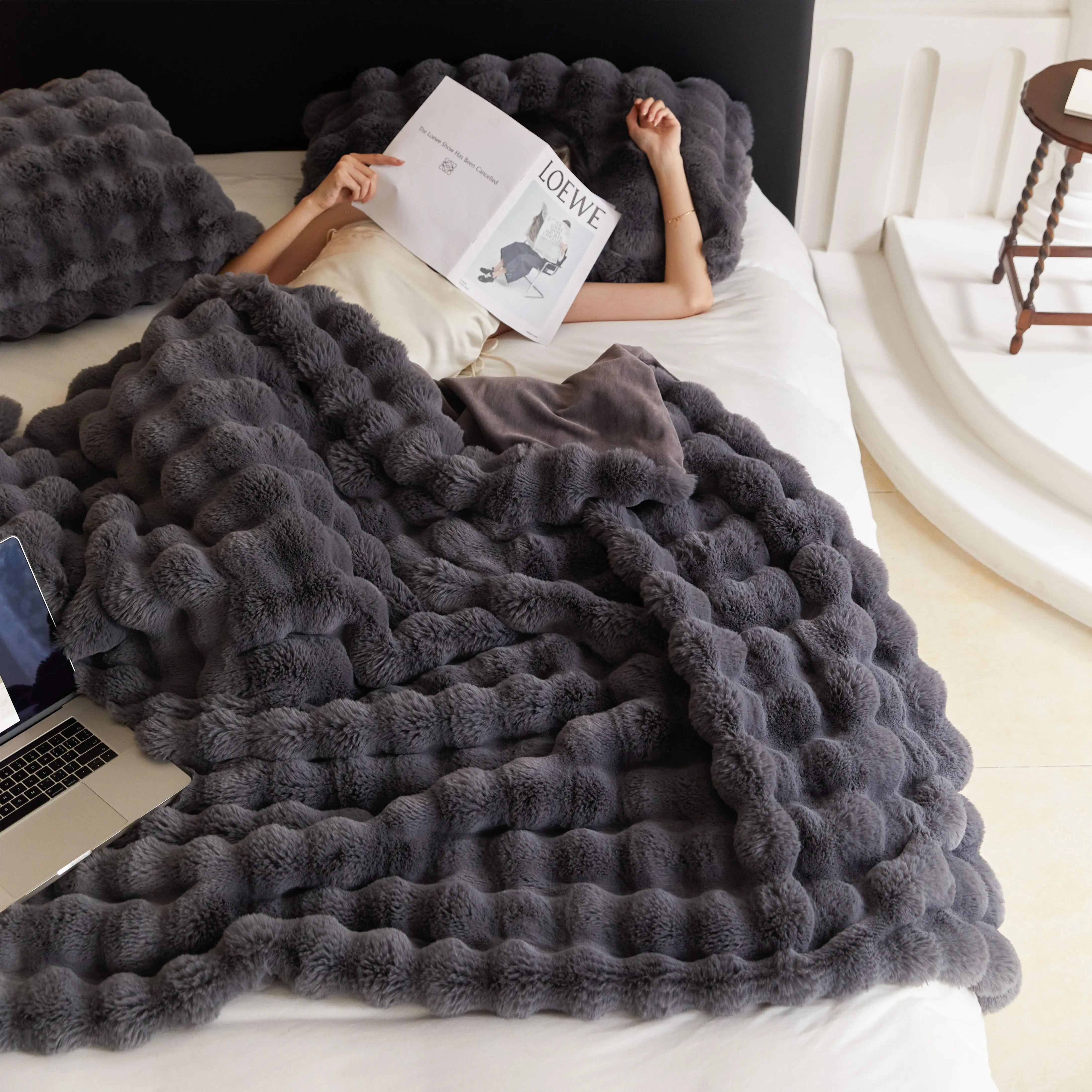 Custom Sherpa Throw Fleece Blanket Quilt Flannel Woven Blanket Tv Blanket Wholesale Drop Ship