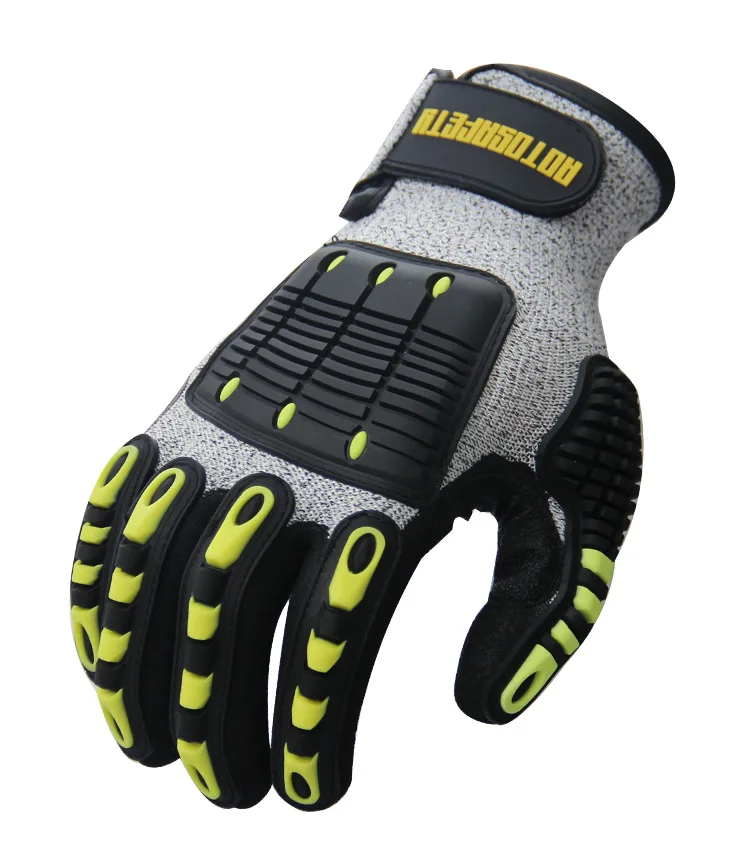 Factory  Hot Selling Custom hand Mechanic protection Working high Impact Resistant Gloves TPR