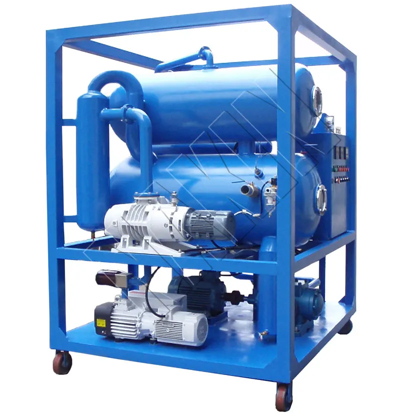 Continuous Transformer Oil Refinery Plant Double Stages Vacuum Transformer Oil Recycling Machine