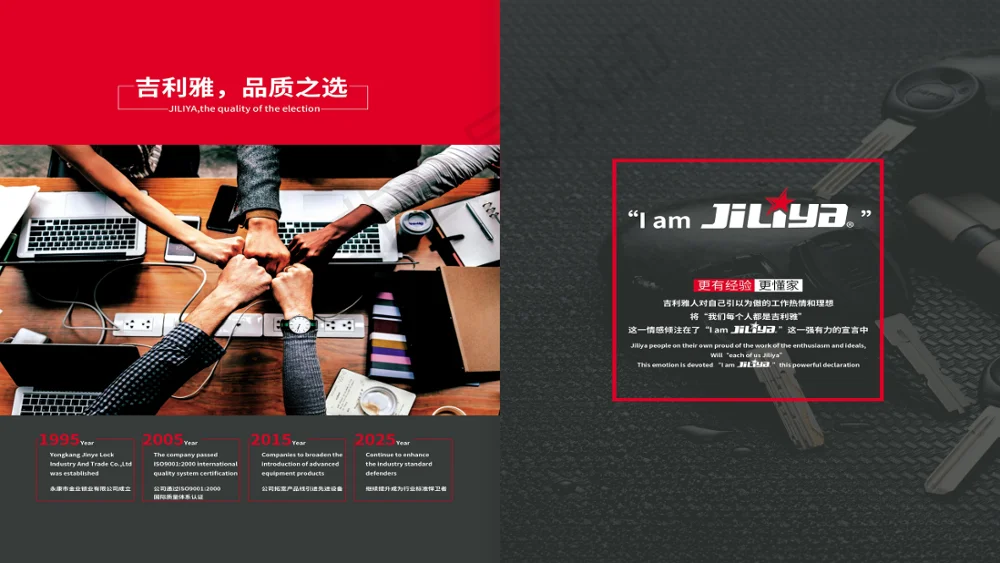 Jiliya professional home lock brass key blank