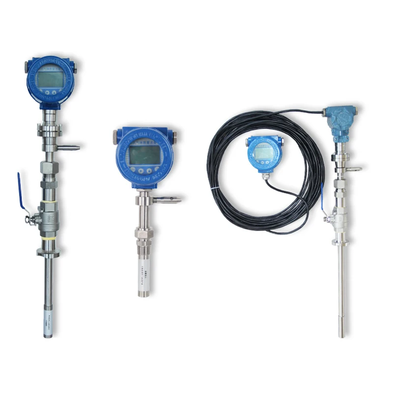 Gas mass flow meter Insert thermal gas Hydrogen mass flow meter