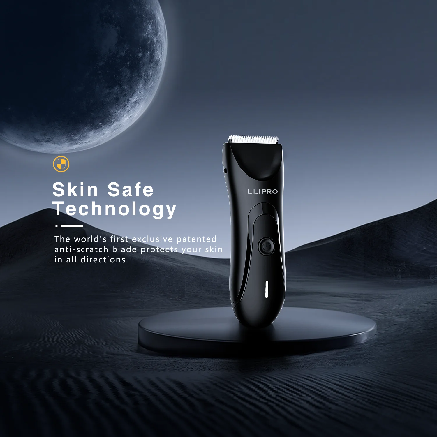 LILIPRO 5700C Electric Body Trimmer Intimate Shaver Man Pubic Hair Shaver Ceramic Blade Groin Beard Trimmer