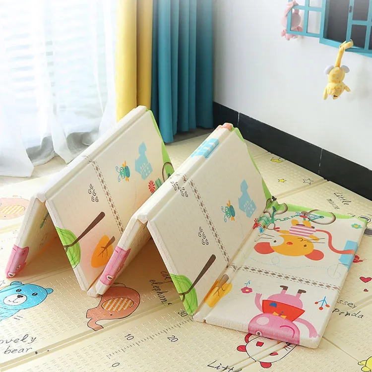 manufacturer factory price baby play mat xpe foam double sides  for kids folding thick baby infants play