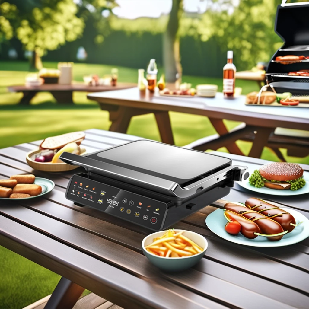 High Quality Electric Contact Grill Machine Smokeless Indoor Barbecue Grill for Kitchen for Family Parties Factory Price