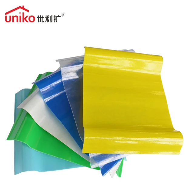 FRP Fiberglass Roofing Sheet Daylight Multiple Profiles for Green House