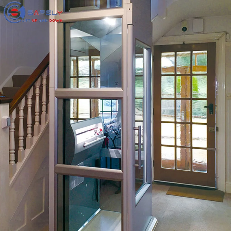 Factory price 400KG small home elevator mini hydraulic shaftless elevator residential household lifts for elderly people